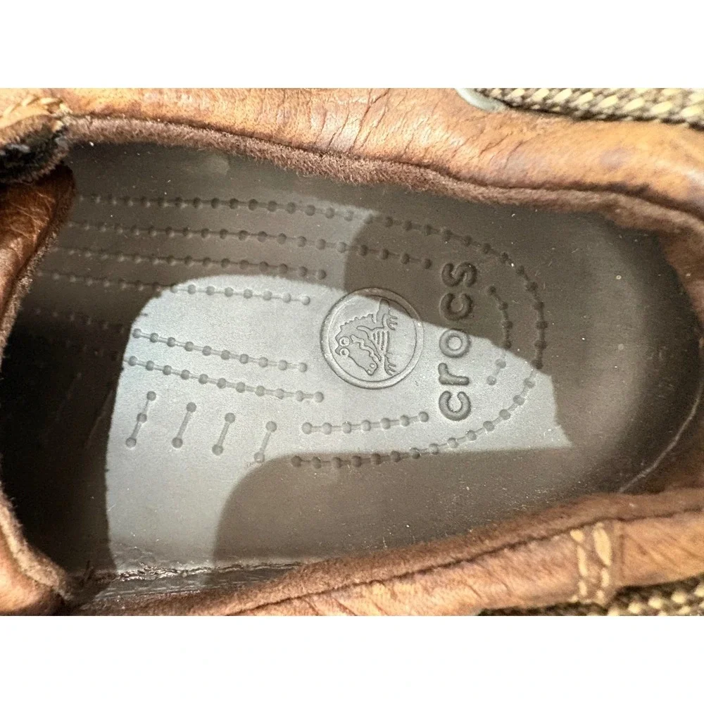 Crocs Camo Leather Islander Pitcrew Advantage Max-4 HD Men's Size 8
